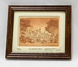 "Balmoral Castle" Intaglio Etching, Limited Edition, Framed