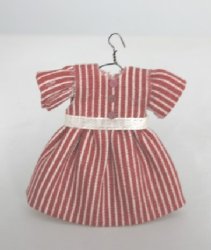Red Striped Toddler Dress by Jeanne Voss