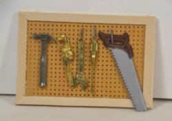 Pegboard with Tools