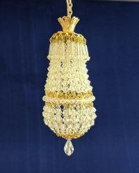 OOAK Special Chandelier with Tassels made with Swarovski Crystal