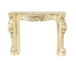 Gray Victorian or French Fireplace Mantel