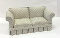 Country Style Sofa, Green-Gray