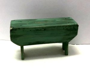 Rustic 5-Board Bench, Green