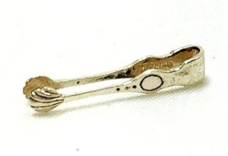 Sterling Silver Sugar Tongs by Obadiah Fisher