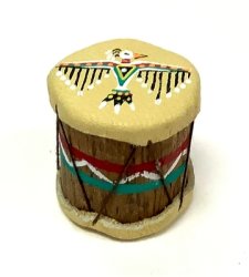 Native American Drum #3, Bird Motif