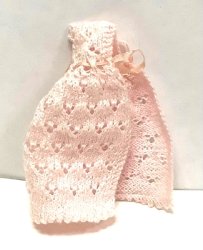Baby's Knitted Cloak, Pink