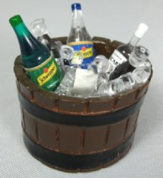 Barrel of Drinks on Ice