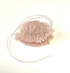 Knitted Baby Bonnet, Pink