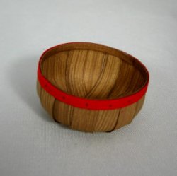 Vegetable Basket with Red Rim