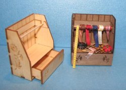 Engraved Sewing Cabinet and Shelf Kit