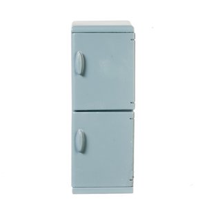 Compact Blue Up and Down Refrigerator