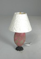 Mauve Marble Lamp