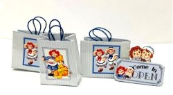 Raggedy Ann and Andy Shopping Bags, Set of 3