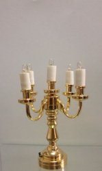 5-Arm Candelabra, Battery Operated