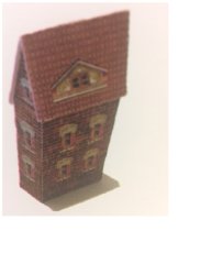 Lithographed Brick Dollhouse Kit