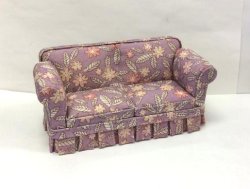 Country Style Sofa, Lavender Floral