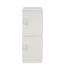 Compact White Up and Down Refrigerator