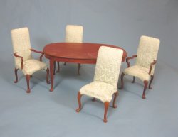 Walnut Dining Table and Chairs