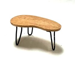 Kidney Shaped Coffee Table, Maple