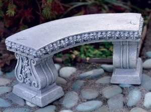 Fiddlehead Fairy Curved Garden Bench