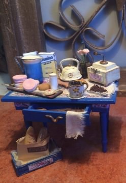 Blue Baking Table