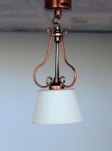 Third Avenue Battery Operated Copper Ceiling Lamp