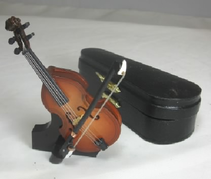 Wooden Cello with Bow, Stand and Case